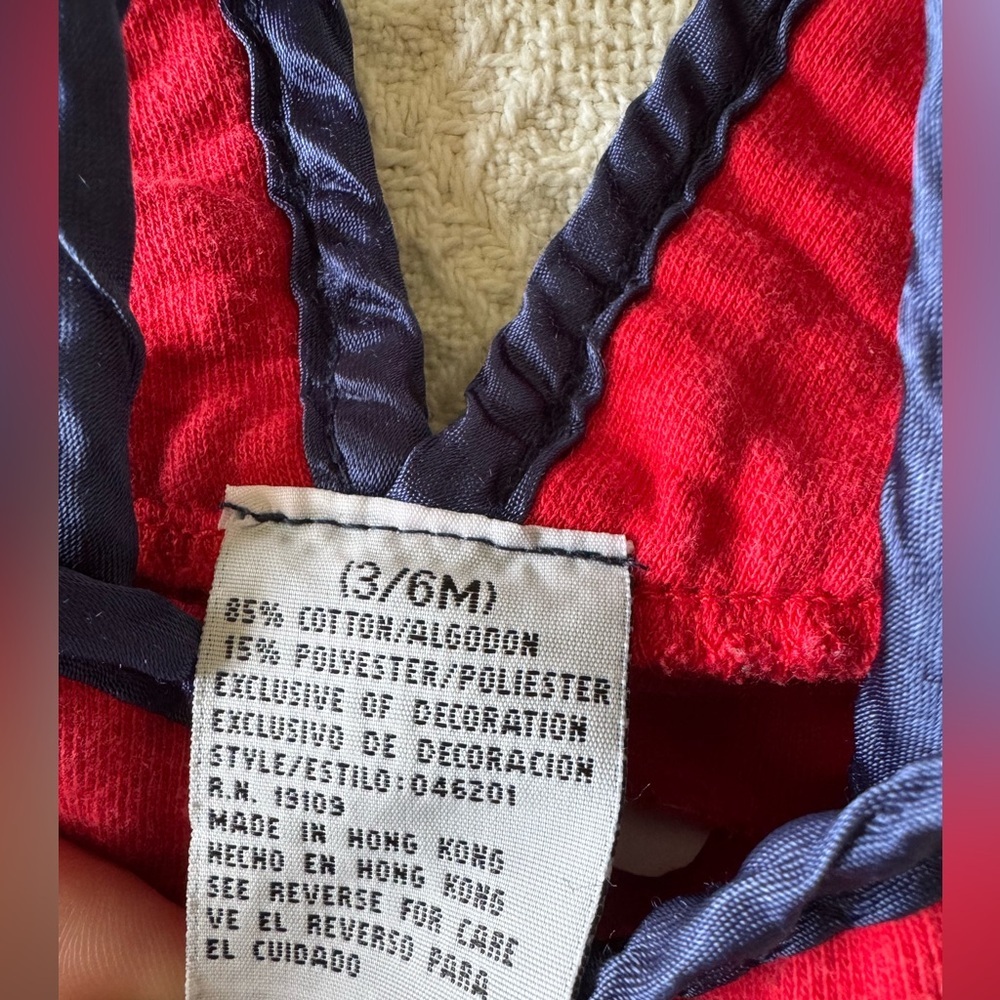 Vintage Winnie the Pooh Christmas Overalls 3/6 months - Picture 5 of 5